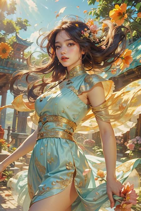 00439-2514900078-Best quality,masterpiece,ultra high res,(photorealistic_1.4),,solo,1girl,_,baihuaniang,Flowers,Flowers,Soft sunlight,Wind,Flying.png